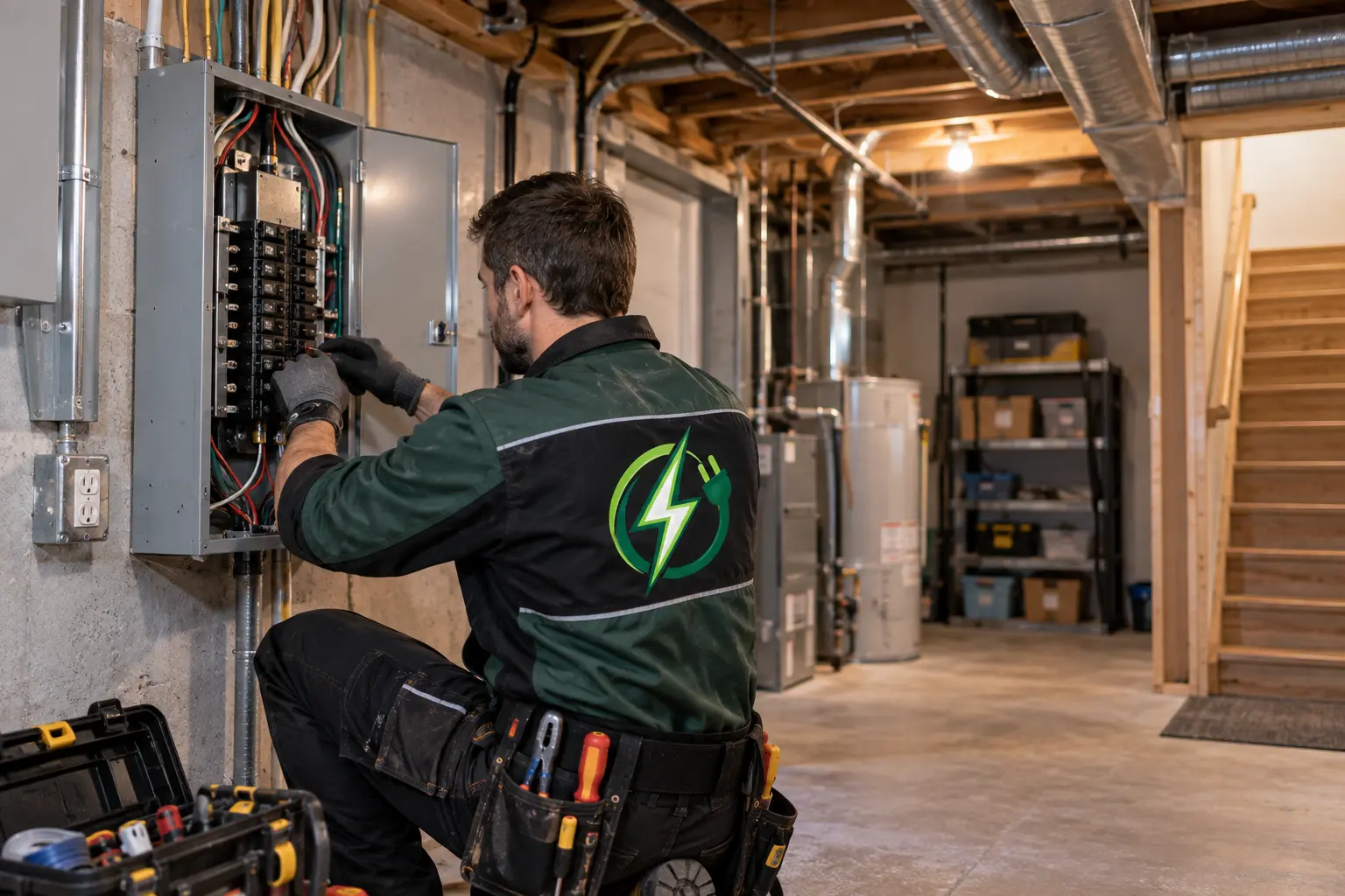 Basement electrical Woodbridge — wiring finishing renovation