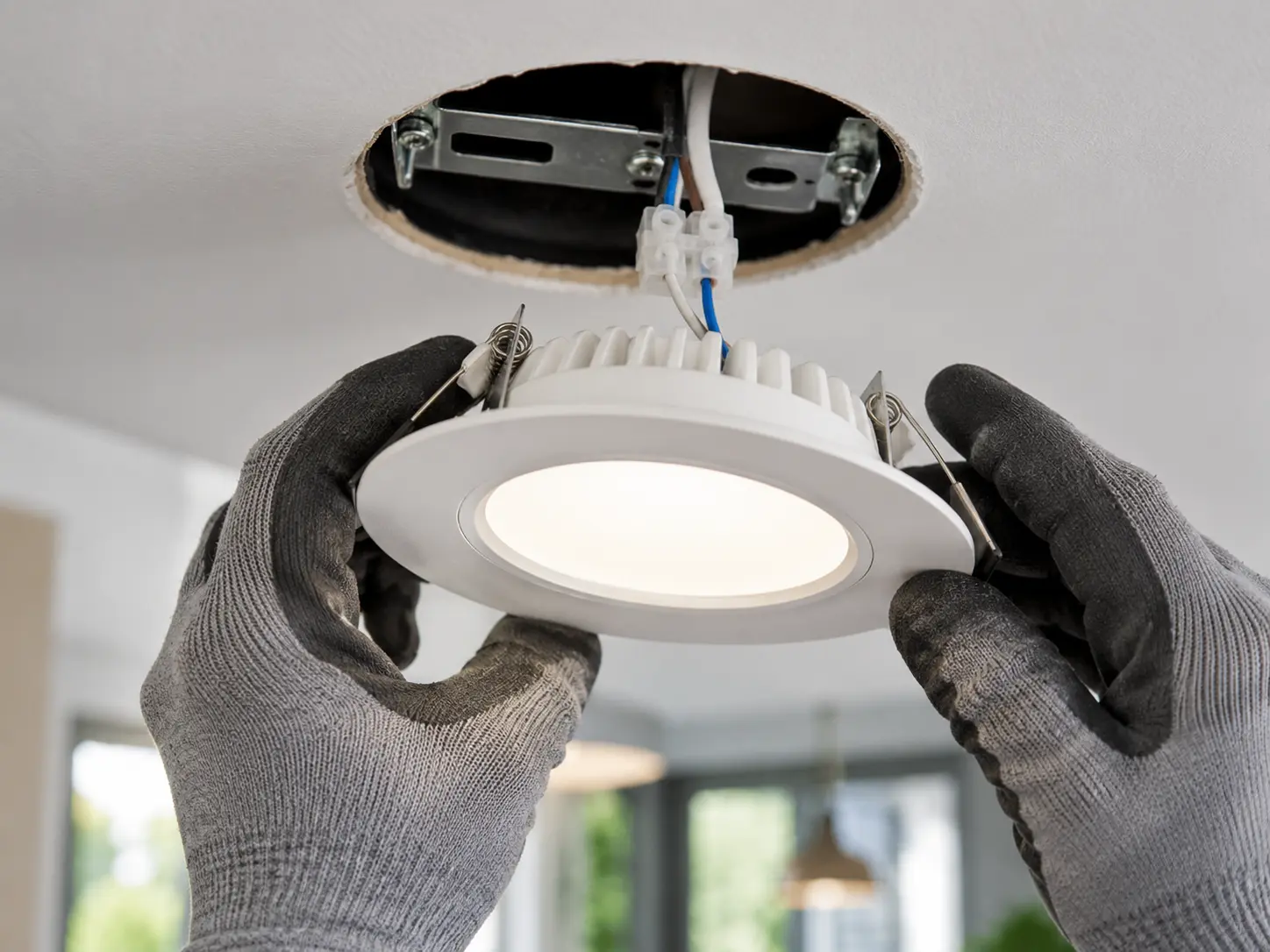 Lighting installation Woodbridge — pot lights LED outdoor